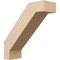 Ekena Millwork 5-inch W x 16-inch D x 16-inch H Burlington Rough Cedar Woodgrain TimberThane Knee Brace, Primed BRCUR05X16X16BURRCPR - alternate 1